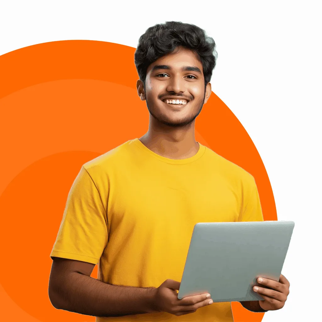 Professional working on laptop